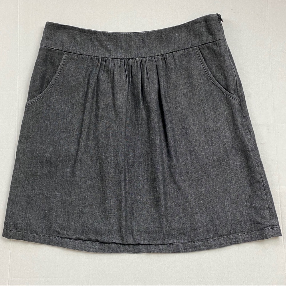 Francesca’s  Collection Denim Skirt Gray Black M